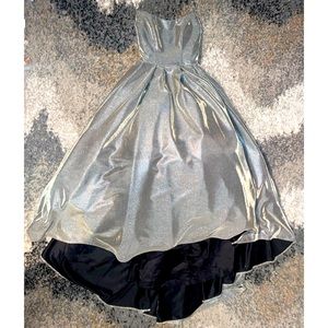 "FAITH" STRAPLESS HIGH LOW BALL GOWN